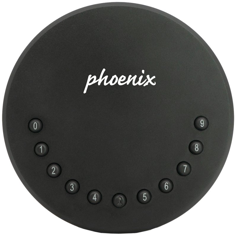 Phoenix sleutelkluis SMILE KS0214E, zwart, app-bediening, 120 mm